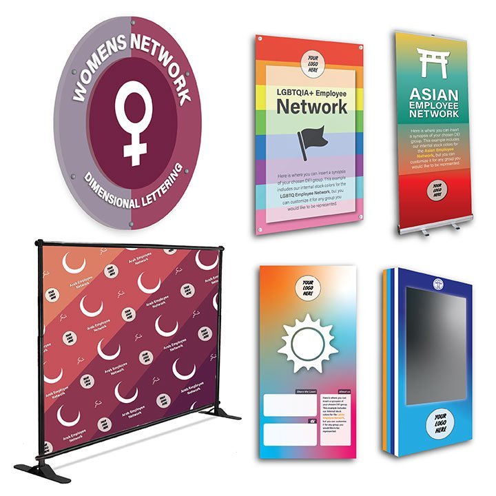 Corporate Package Diversity Equity Inclusion Signs